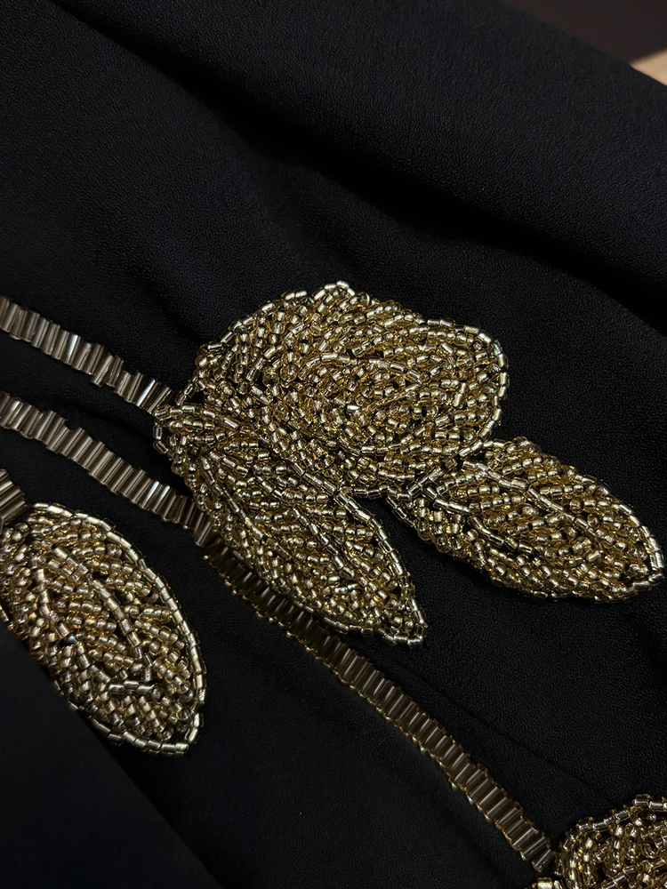 بدلة Faion الثقيلة المزخرفة بقصة ضيقة مع سروال بيل بوت طقم مكون من قطعتين A22529 طقم نسائي عالي الجودة