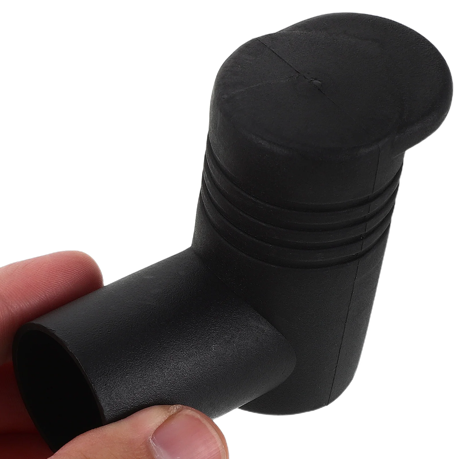 

6pcs Clothes Rack Connectors Plastic Tube Joints For Floor Standing Drying Racks Right Angle Clamps Black 2.99 X 2.63 In