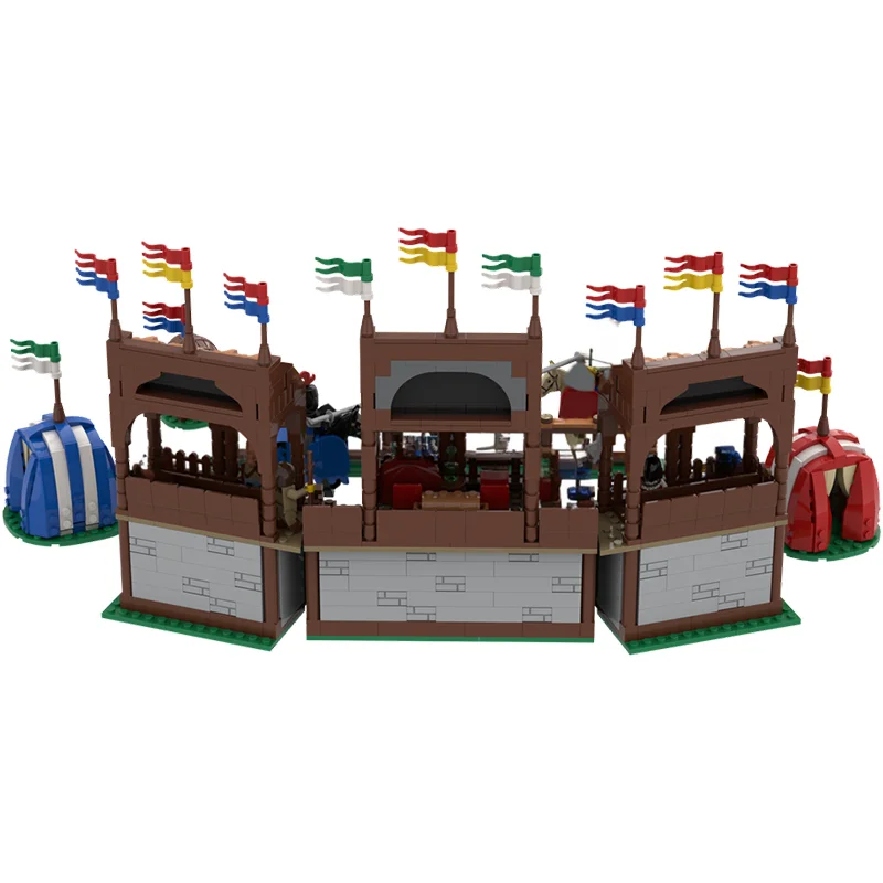 1311pcs MOC Castle 6060 Knight`s Challenge Remake Model Building Blocks Collection Craft Art Birthday Creative Display DIY Brick