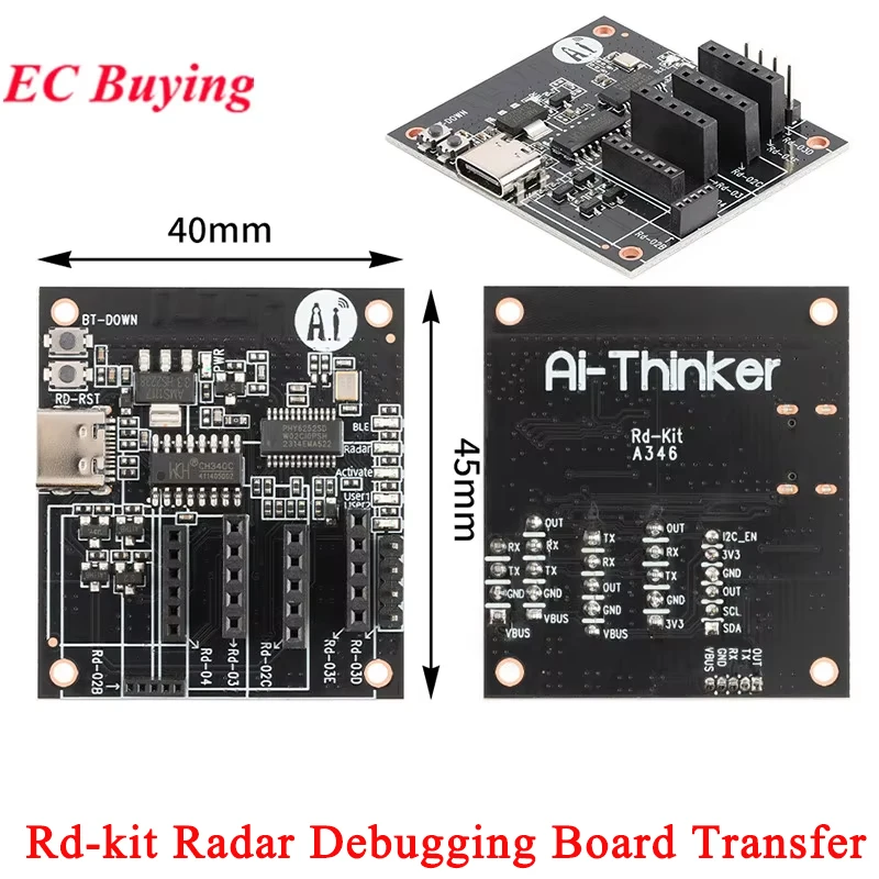 5 sztuk/1 szt. Rd-kit moduł płytki debugowania radaru do wykrywania i dostosowywania parametrów Rd-02B Rd-02C Rd-03/03L Rd-03D Rd-03E Rd-04 dane