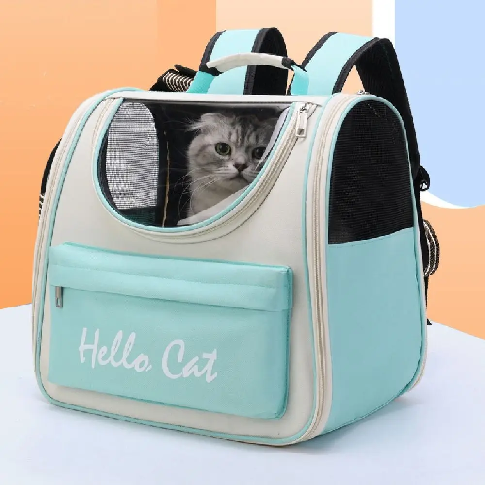 

Creative Pet Backpack Carrier Waterproof Breathable Cat Carrying Bag Adjustable Strap Hands-free Pet Carry Backpack