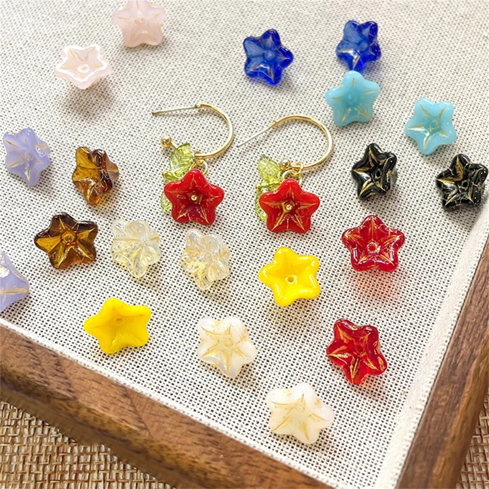 

Cordial Design 100Pcs 8*12MM Bohemian Crystal Beads/Hand Made/DIY Czech Glass/Flower Shape/Jewelry Findings & Components #19088