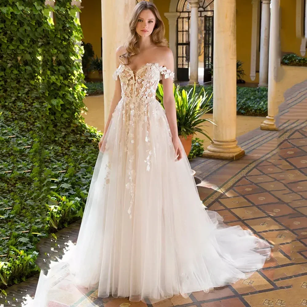 שמלת כלה אישית biaofi שמלת כלה אישית את שמלת כלה bohemian backless 2025