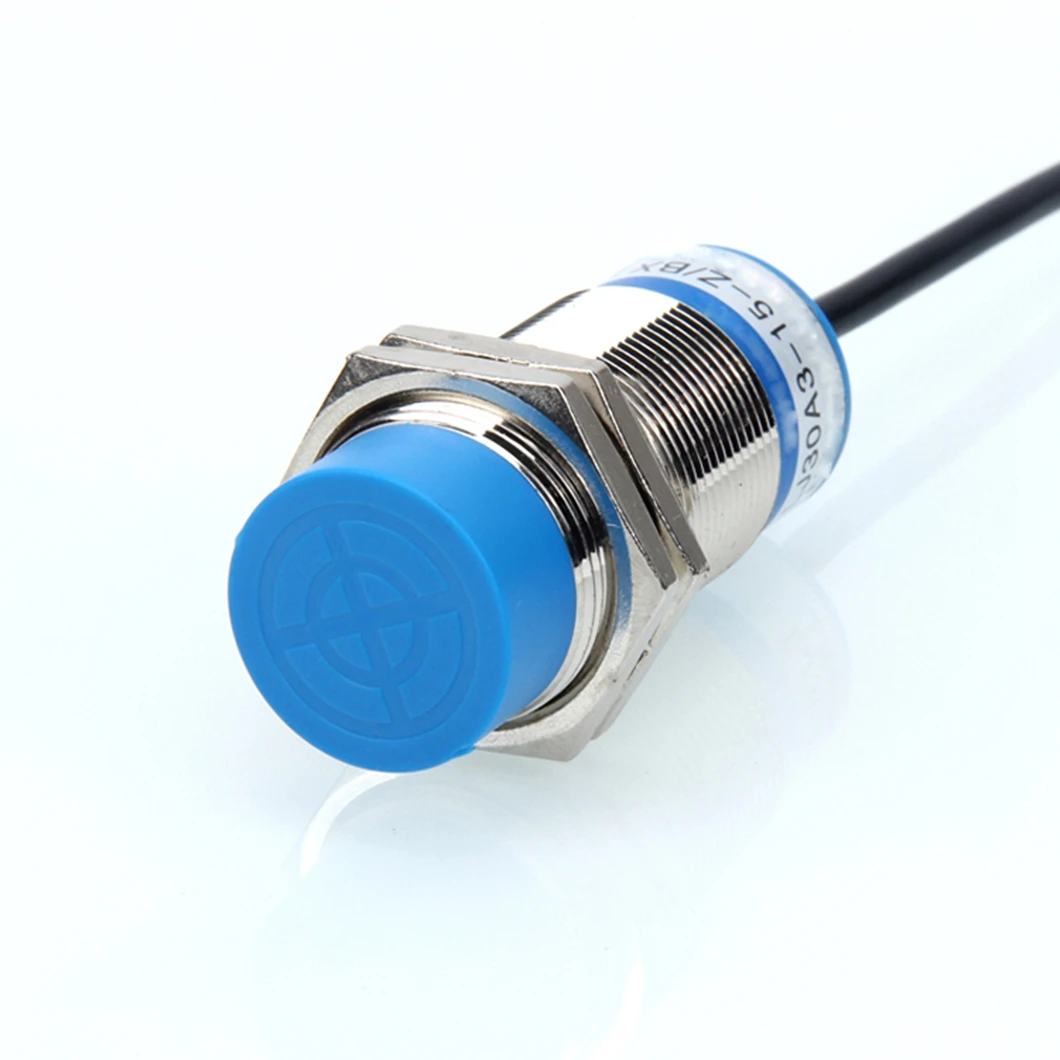 ABILKEEN Metal Industrial Proximity Sensor Switch Dia 30MM Non-Embeded Type Approach Sensor Switch with 15MM Detection Diatance