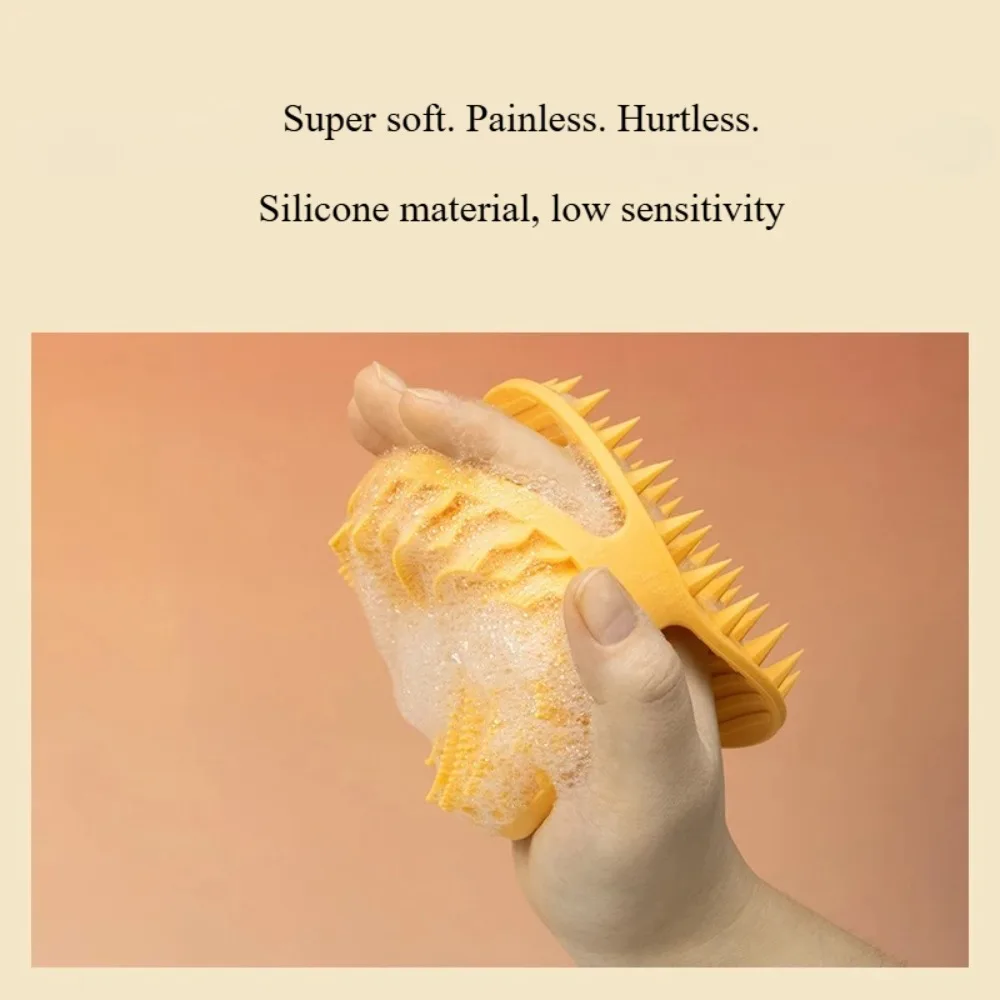 لينة سيليكون منظف الجسم فروة الرأس التقشير غير مزعجة الجسم غسل مدلك حمام فرشاة اغتسال سنفرة الجسم العناية بالبشرة حمام أداة