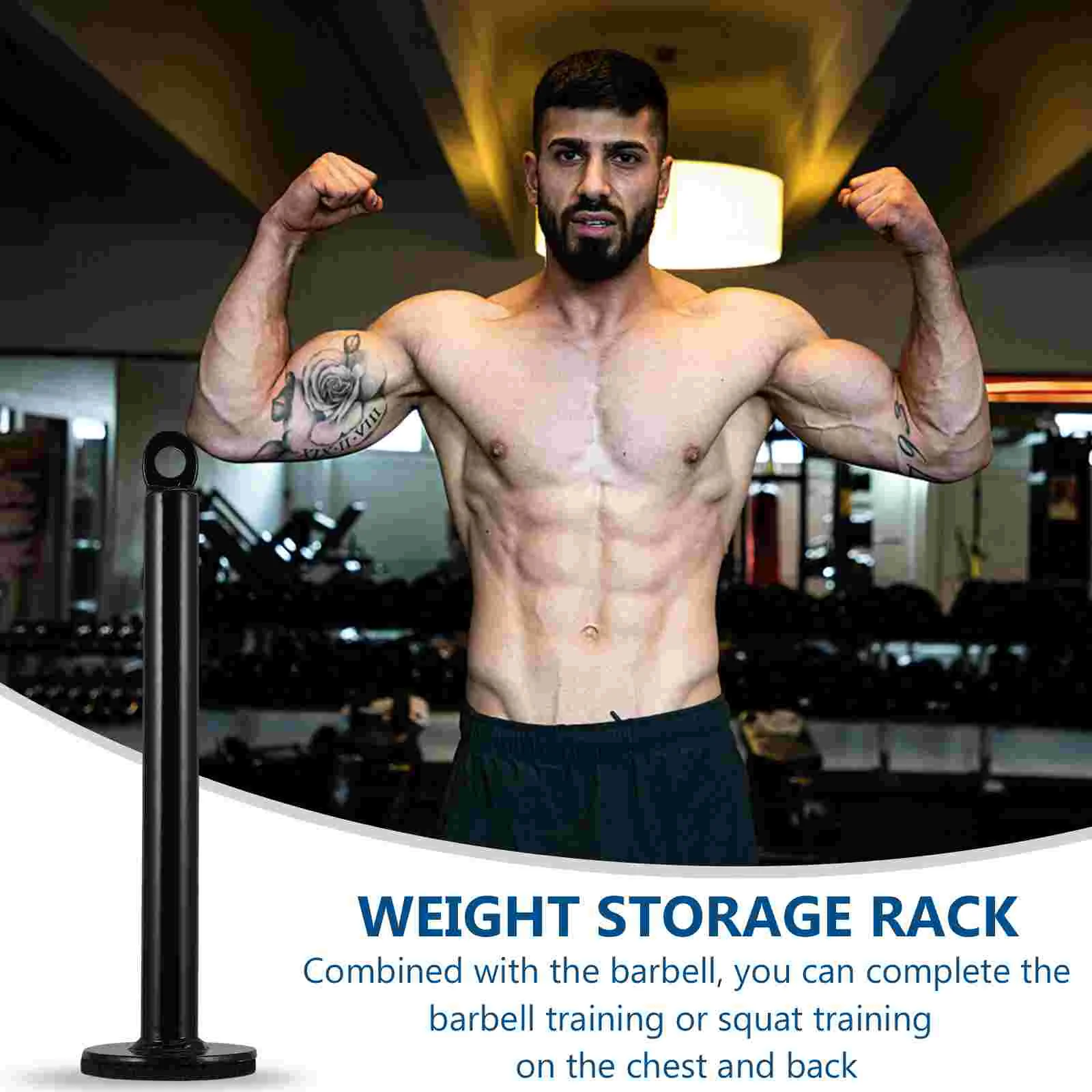 Weight Plate Rack Steel Fitness Equipment Storage Rack Stand Barbell Slice Bracket Weight Disc Rod Tray Holder Organizer