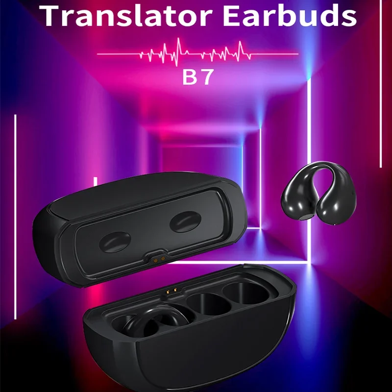 

Наушники B7, переводчик языков, беспроводной Bluetooth-переводчик, наушники, 144 языка, переводчик языков в реальном времени