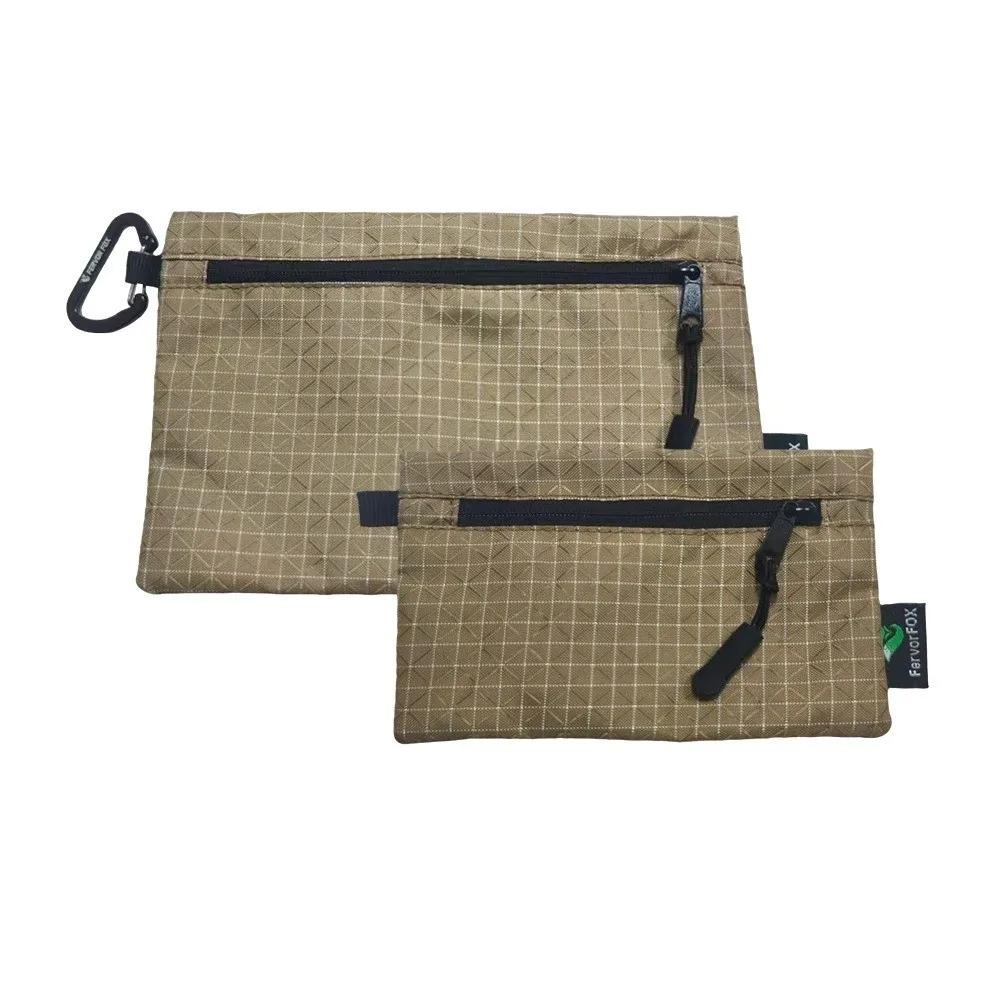 Lightweight Outdoor Storage Bag Waterproof with Rope Outdoor Organizer Zipper ‌Wear Resistant Coin Purse Cash Bag Fishing