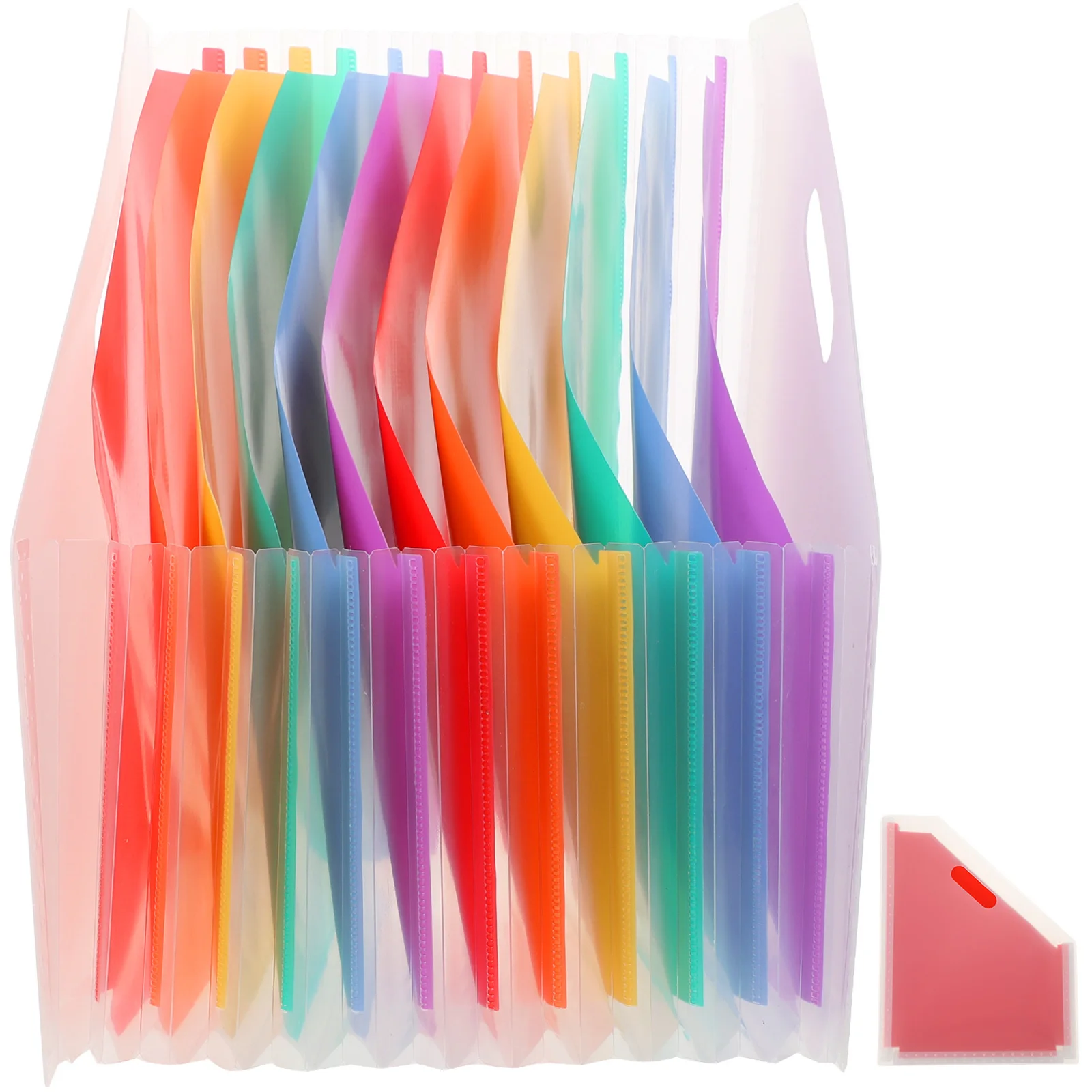 Expandable File Organizer Paper Material Simple Design Stylish Office Supplies for Daily Use Desktop File Organizer