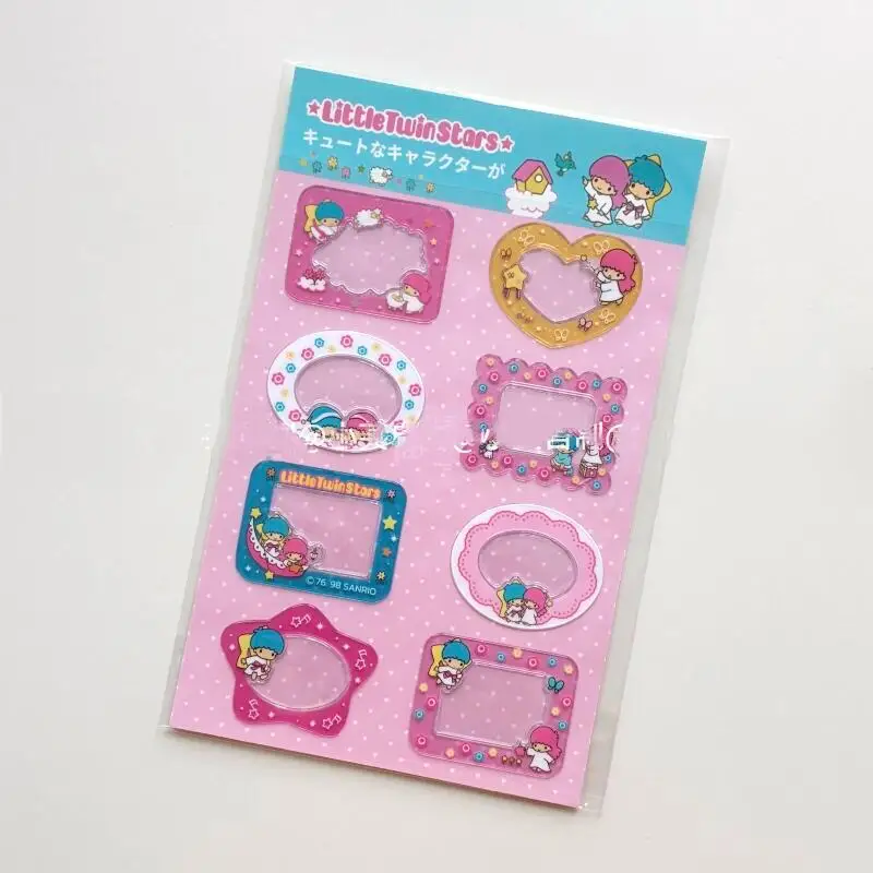 New Sanrio Little TwinStars Photo Frame Bubble Stickers Dreamy Collection Handheld desktop Star card book DIY decorative toys