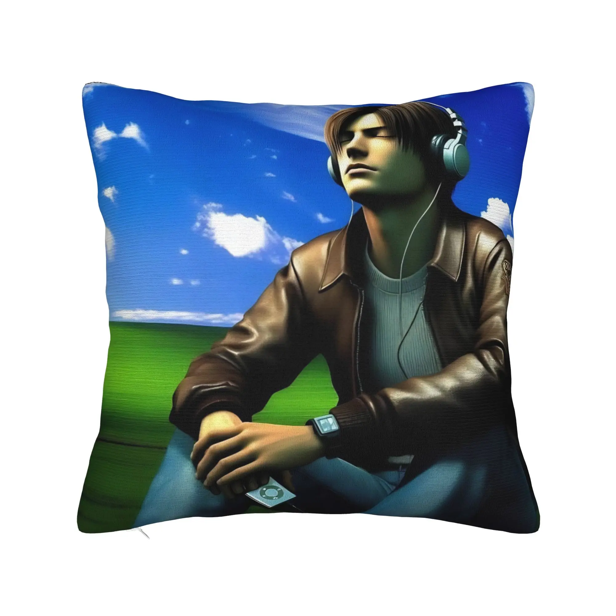 Leon S Kennedy Residents Evils Pillowcase Printed Polyester Cushion Cover Decor  Pillow Case Cover Home Wholesale 40X40cm