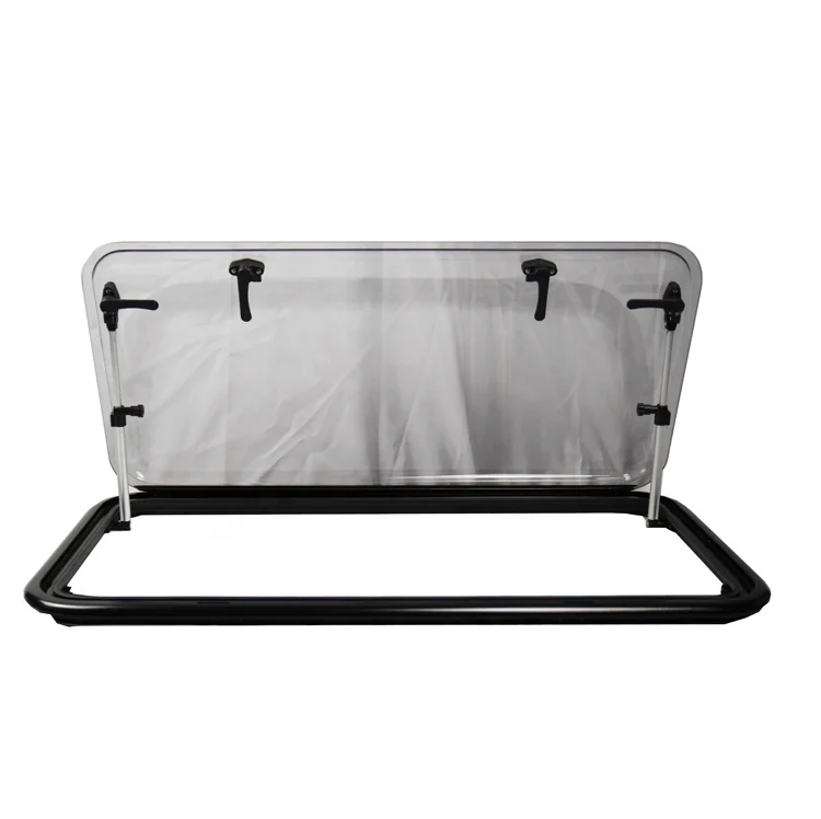 1450*550mm RV Extrapolated Window, Round Corner, Double Layer Acrylic Window RV & Travel Trailer Emergency Exit Window\