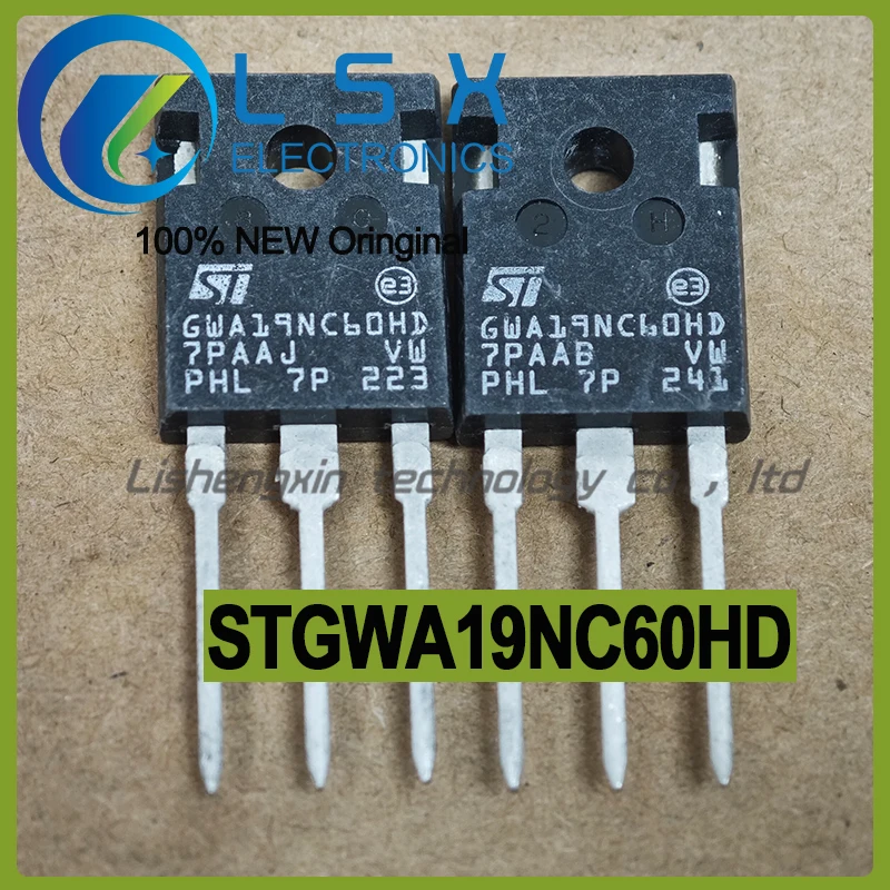 10pcs GWA19NC60HD STGWA19NC60HD TO-247 Original On Stock