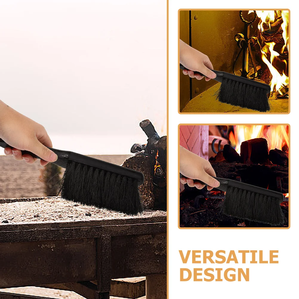 Fireplace Cleaning Brush Soft Bristles Wood Handle For Stove Countertop Mantel Bench Duster Brush Fireplace