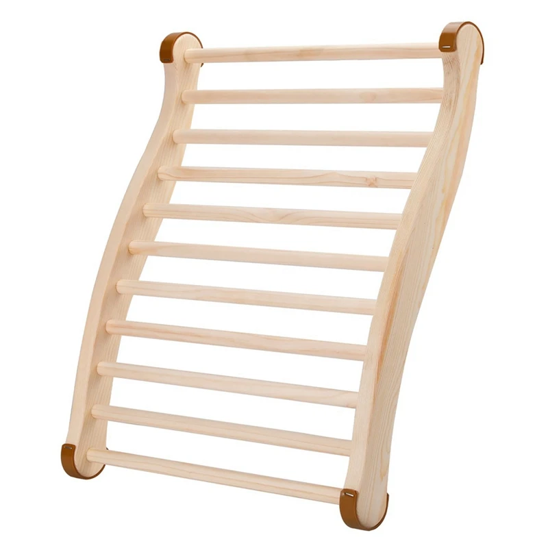 

1 Piece Sauna Backrest, Ergonomic S-Shaped Backrest, As Shown Suitable For Sauna Recovery, Health And Relaxation