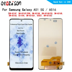 AMOLED Screen For Samsung Galaxy A51 5G SM-A516B A516U A516F A516N LCD Display Screen Touch Panel Digitizer With Frame Assembly