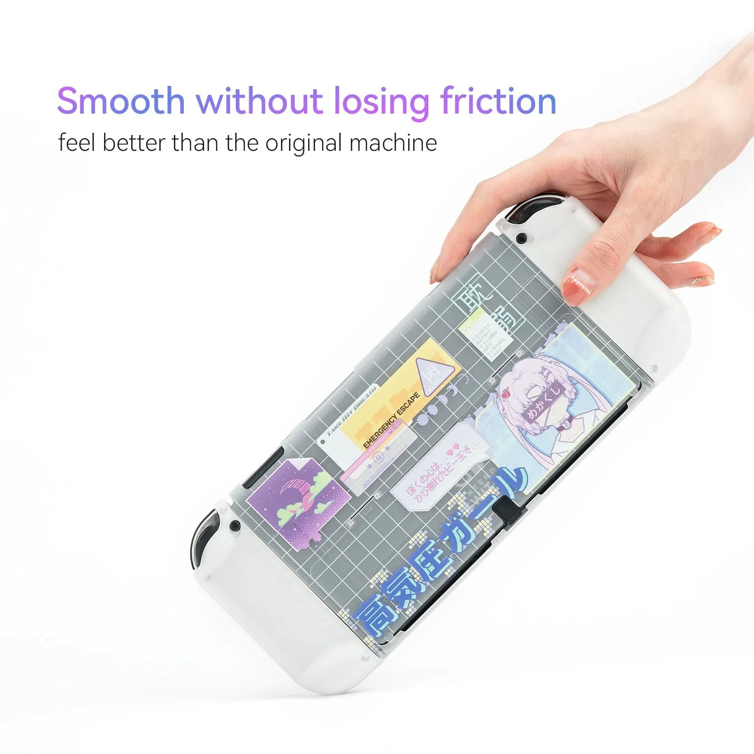 GeekShare Shell Cute High Pressure Girl Protective Case For Nintendo Switch OLED  Console Split Design JoyCon Cover