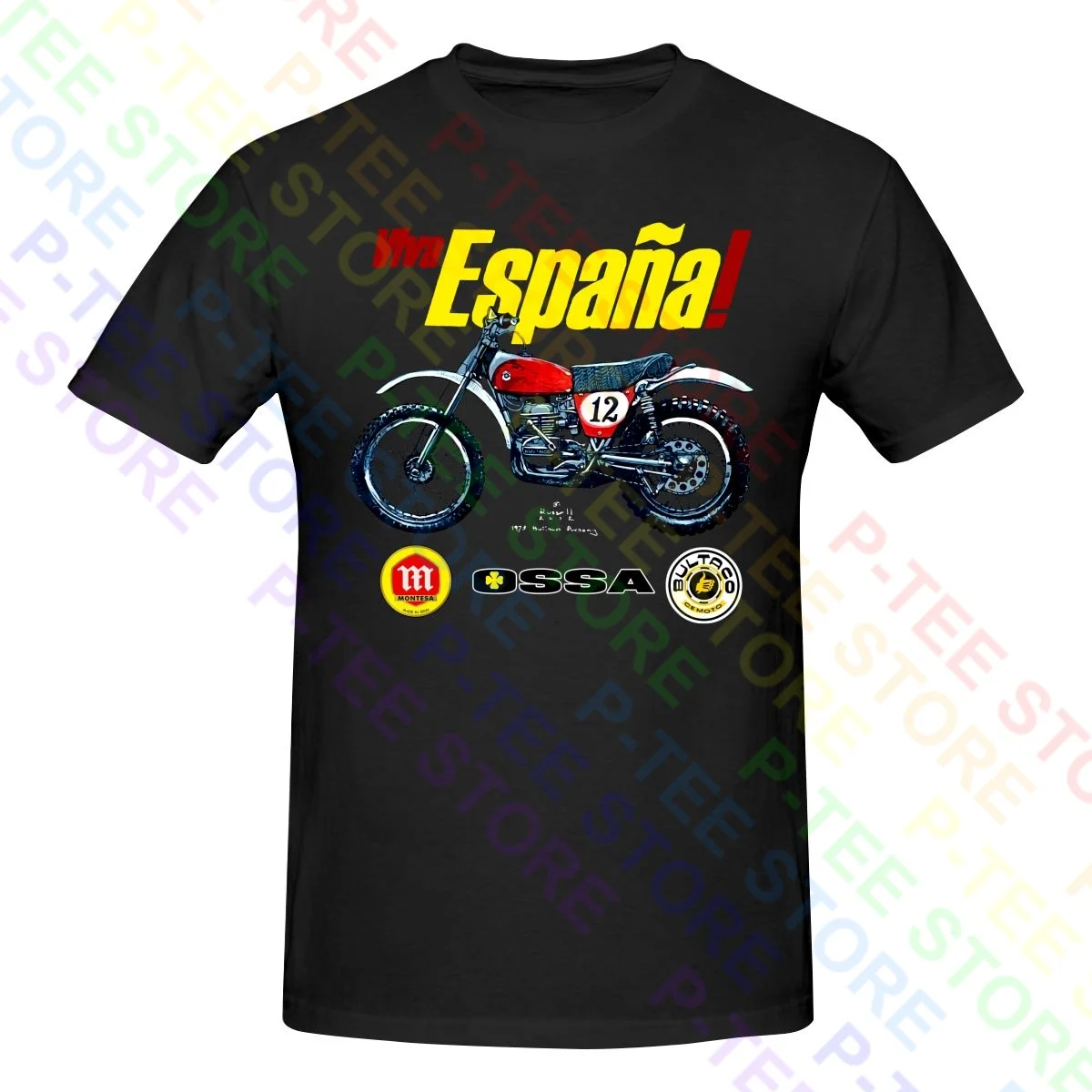 Motocross Bultaco Ossa Montesa Shirt T-shirt Tee New Cotton Novelty Comfortable