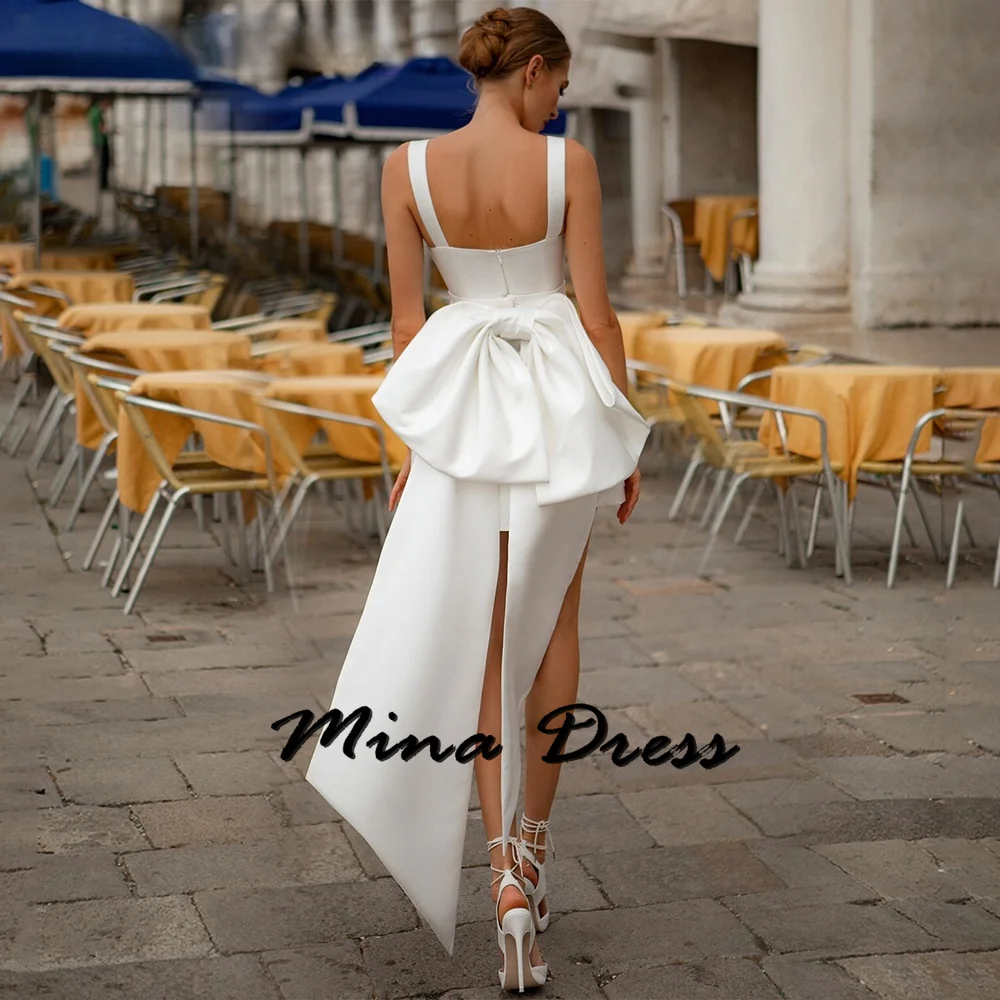 

Mina Customized Backless Evening Gown High-end Elegant Dresses for Women Gala Party Dress Bow Tie Sleeveless Prom Dresses 2024