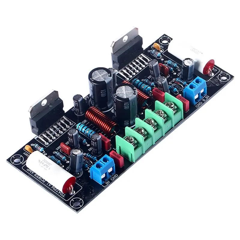 Placa Amplificadora de Áudio HIFI Estéreo Dual TDA7294 100W+100W, DC+ -24- 40V Estéreo de Canal Duplo 100W X 2