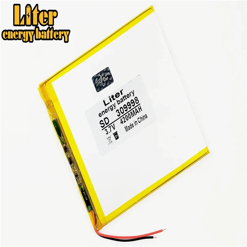 3.7V,4200mAH (polymer lithium ion battery) Li-ion battery for tablet pc 7 inch 8 inch 9inch 309998 30100100