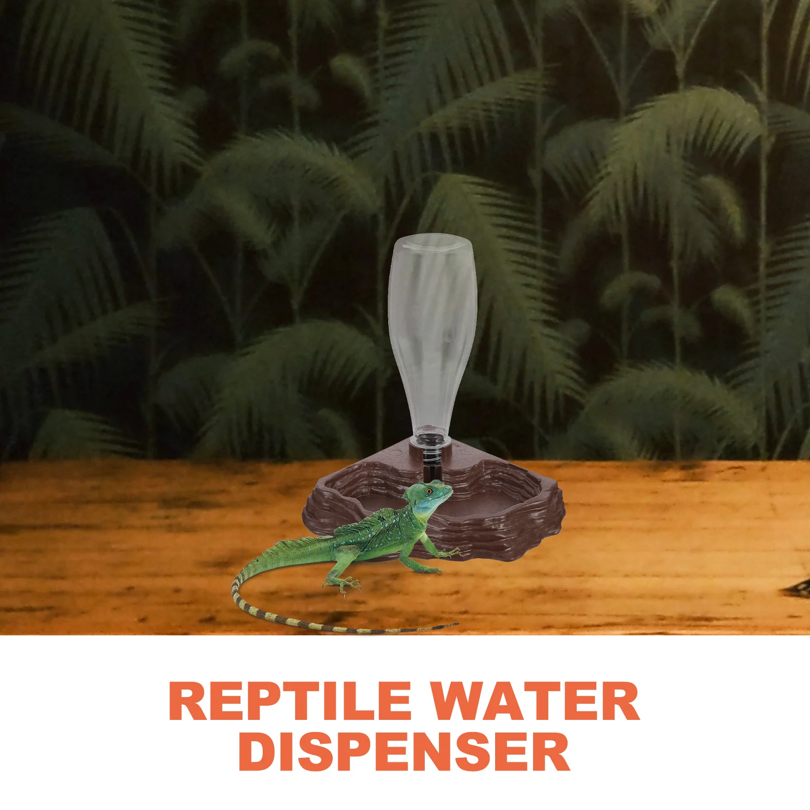 

Household Reptile Water Dispenser Reusable Convenient Tortoise Waterer Compact Daily Use Reptile Accessory Tortoise Waterer