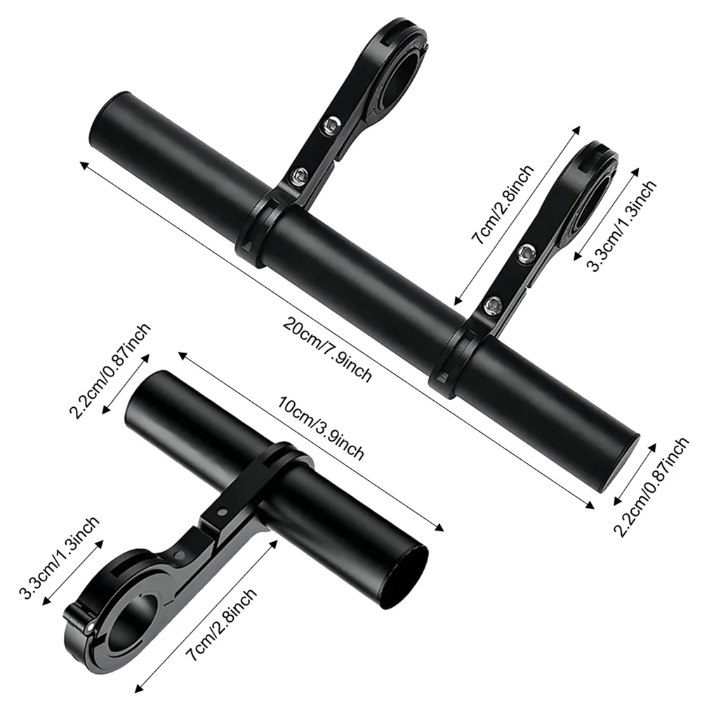 10/20cm Bicycle Handlebar Extended Bracket Aluminum MTB Bike Front Light Expansion Bracket Road Cycling Extender Rack Parts