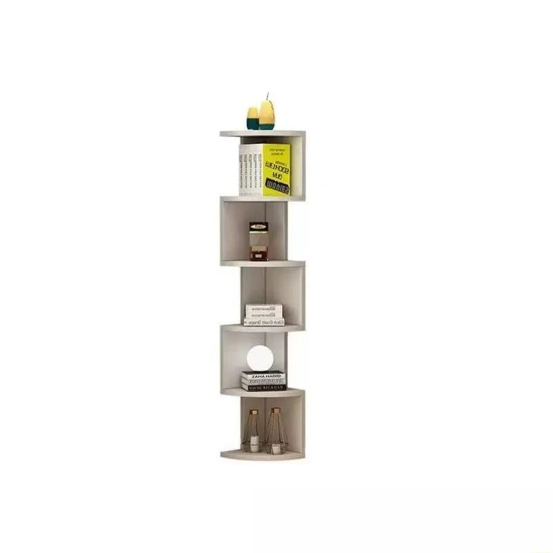 

Simple floor-to-ceiling creative triangle corner multi-layer shelf home living room bedroom study corner book