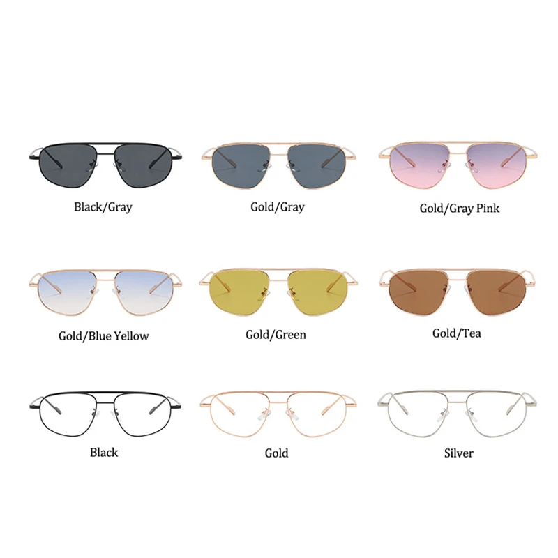 Classic Metal Sunglasses Men 2025 Luxury Brand Design Trendy Square Sun Glasses Shades For Women UV400 Goggles