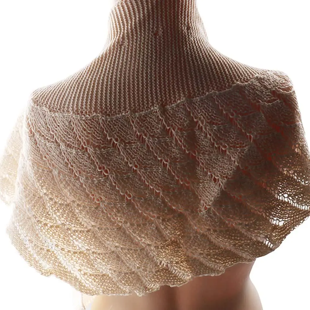 

Модный повседневный однотонный утепленный элегантный винтажный вязаный воротник-шарф в корейском стиле для женщин