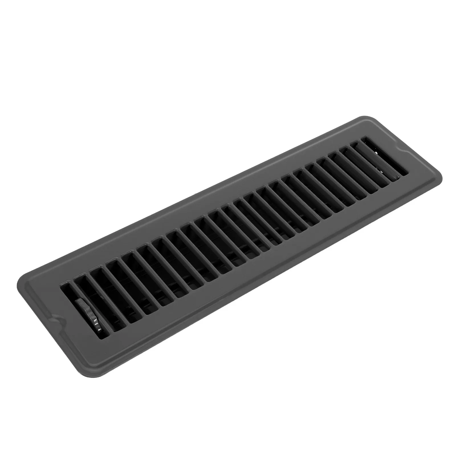 Floor Register Vent Heavy Duty Metal Black 2x12 Adjustable Ac Vent Cover for Home Floor Ventilation Opening Walkable Airflow