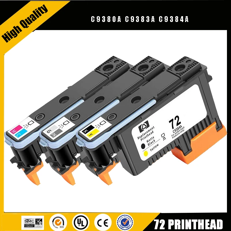 For HP 72 Printhead C9380A C9383A C9384A HP72 Print Head For HP Designjet T610 T620 T770 T790 T795 T1100 T1120 T1200 T1300 T2300