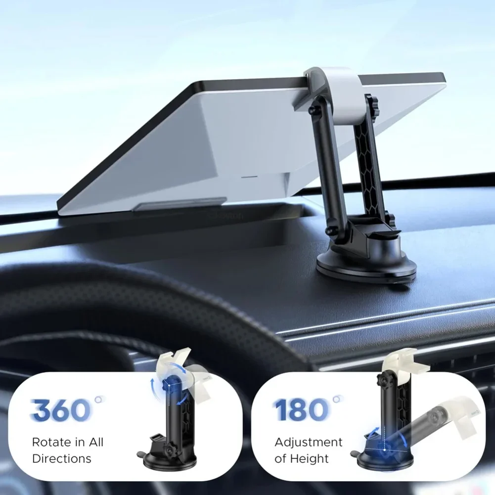 Vehicle Mounted Suction Cup Bracket 360° Adjustable Plastic Vehicle Mounting Bracket For Starlink Mini For GEN3 Ships RV