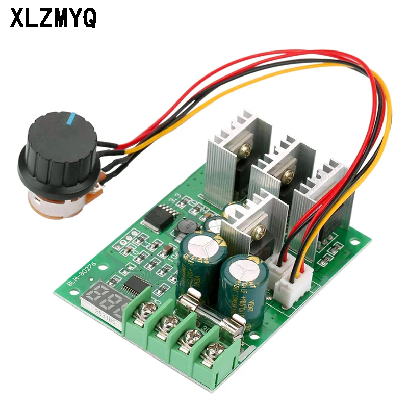 DC 6-60V 30A Adjustable LED Digital Motor Speed Regulator 12V 24V 36V PWM DC Motor Speed Controller Motor Speed Control Governer