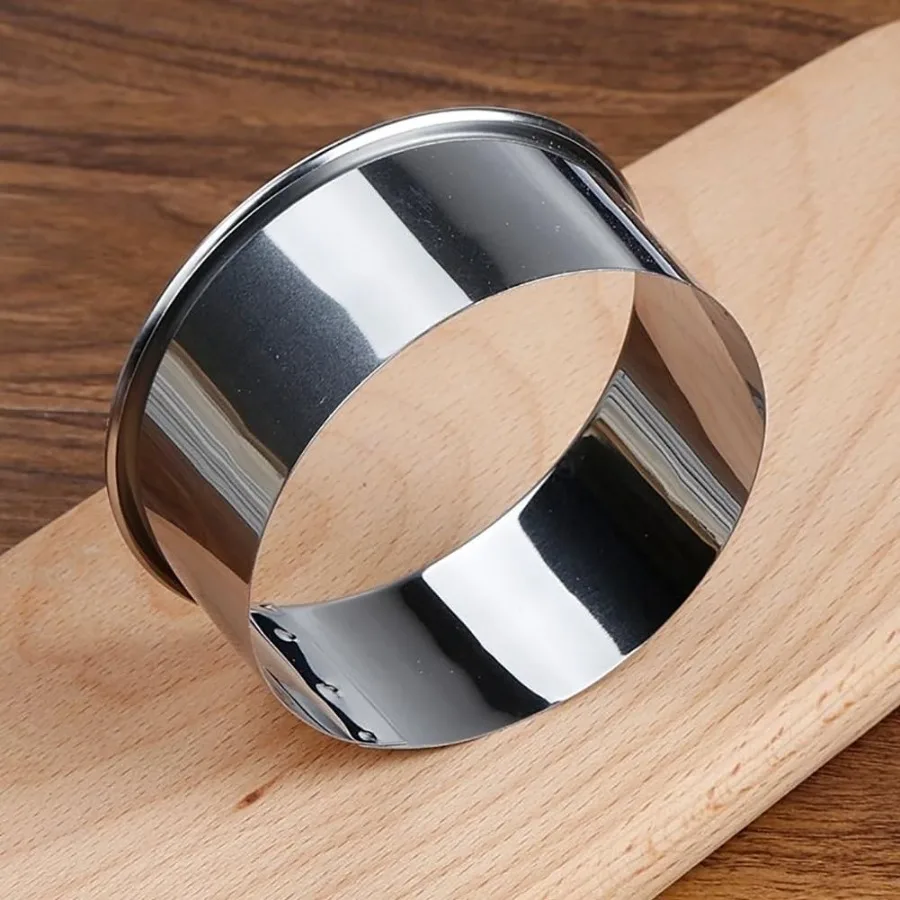 ชุดเครื่องตัดบิสกิต เครื่องตัดคุกกี้ทรงกลม เครื่องตัดเกี๊ยวสแตนเลส เครื่องตัดขนมเค้ก เครื่องตัดสโคน แม่พิมพ์สำหรับทำอาหาร B