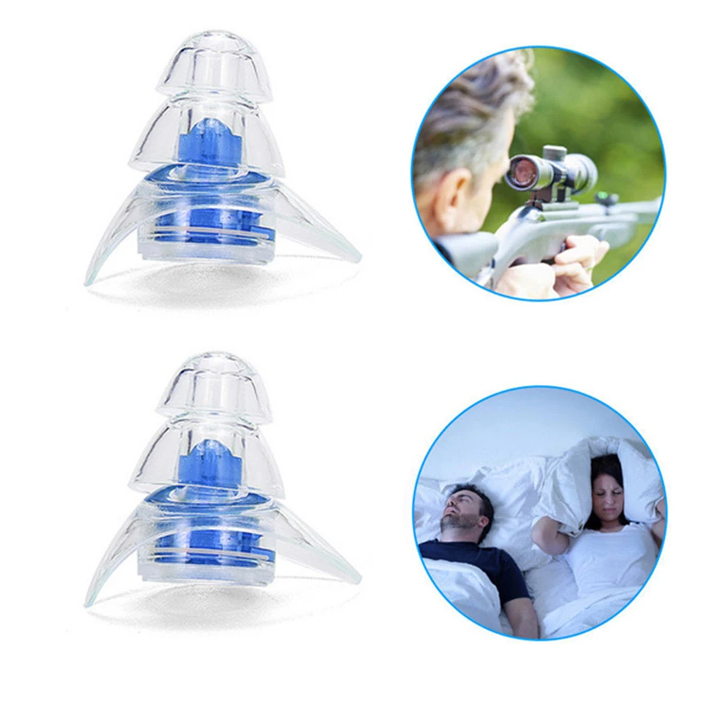 

1 Pair Noise Cancelling Ear Plugs Noise Reduction Anti-noise Plugs Reusable Flexible Earplugs for Sleeping Study Concert Hearing