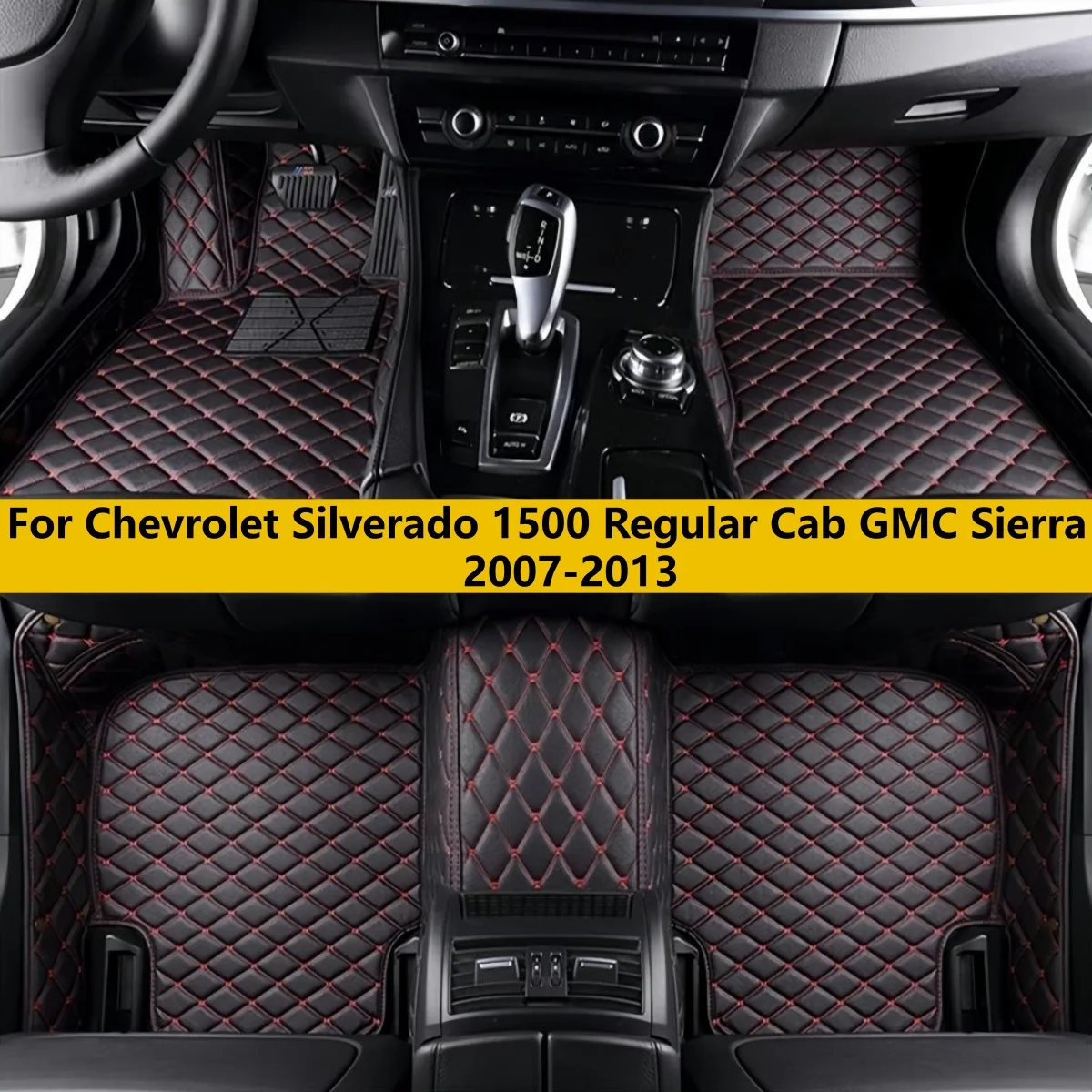 

Car Floor Mats Fit For Chevrolet Silverado 1500 Regular Cab GMC Sierra 2007 2008 2009 2010 2011 2012 2013 Auto Carpet Pads