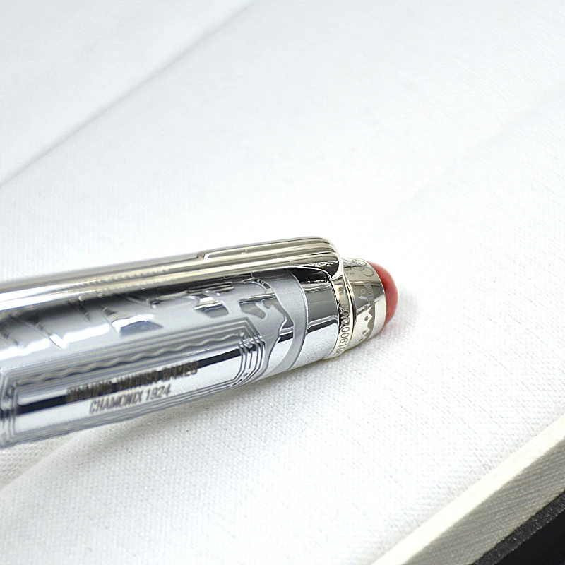 luxury Silver 163 MB ballpoint pen / Roller ball pen / Fountain pen business office stationery New Arrival ball pens Gift