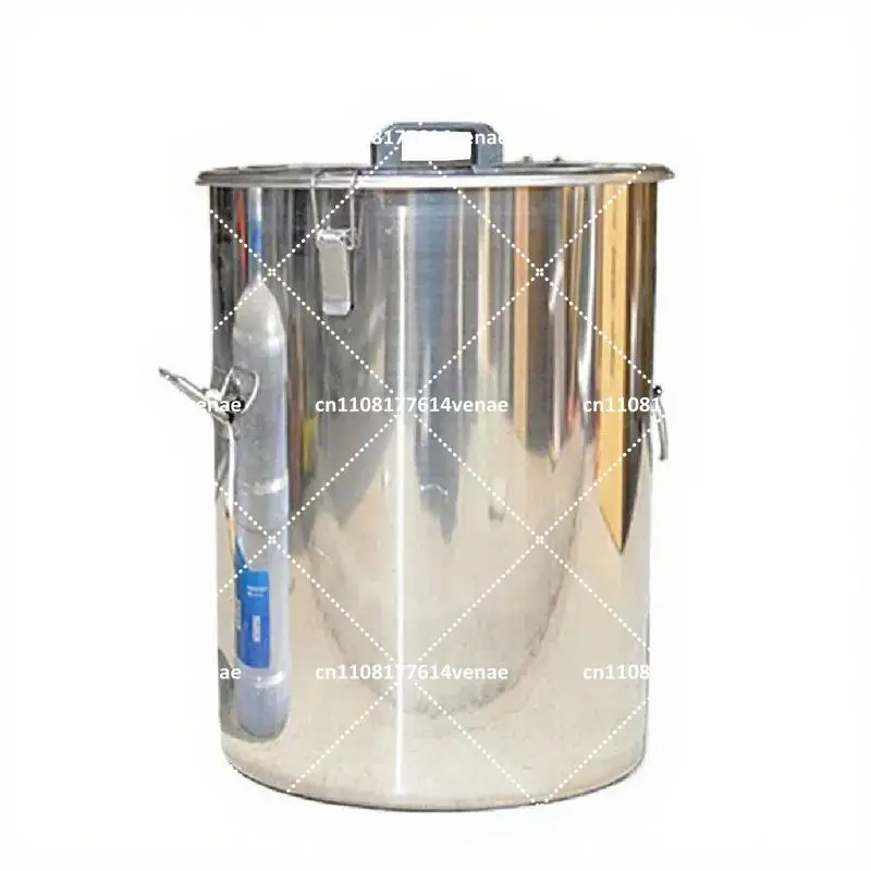 Stainless Steel Honey Bucket for Beekeeping, Sealed Storage Container for Grain, Wine, and Dry Goods, 5 Gallon