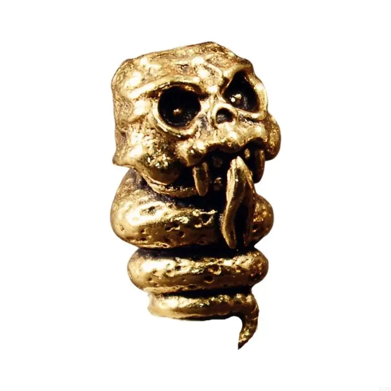 Elegant Distressed Brass Holder Strong Metal Construction For Daily Use