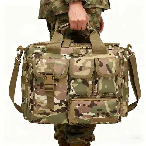 New Backpack Tactical Molle Nylon Messenger Shoulder Bag Laptop Handbags Briefcase Outdoor Multifunction Climbing Bag