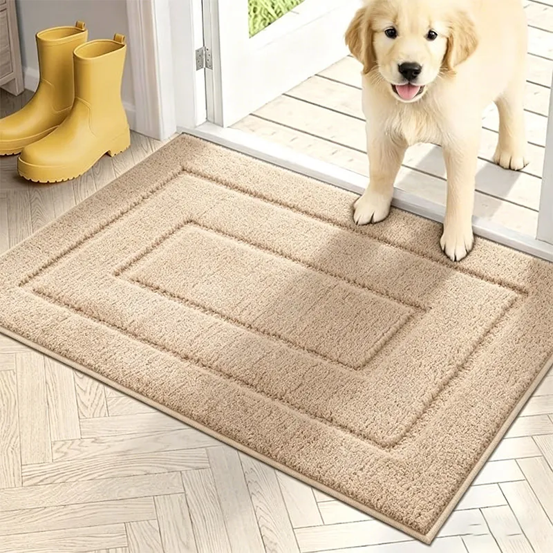 Indoor door mat, non-slip & washable, absorbent and durable, suitable for front door, back door, entryway and bathroom