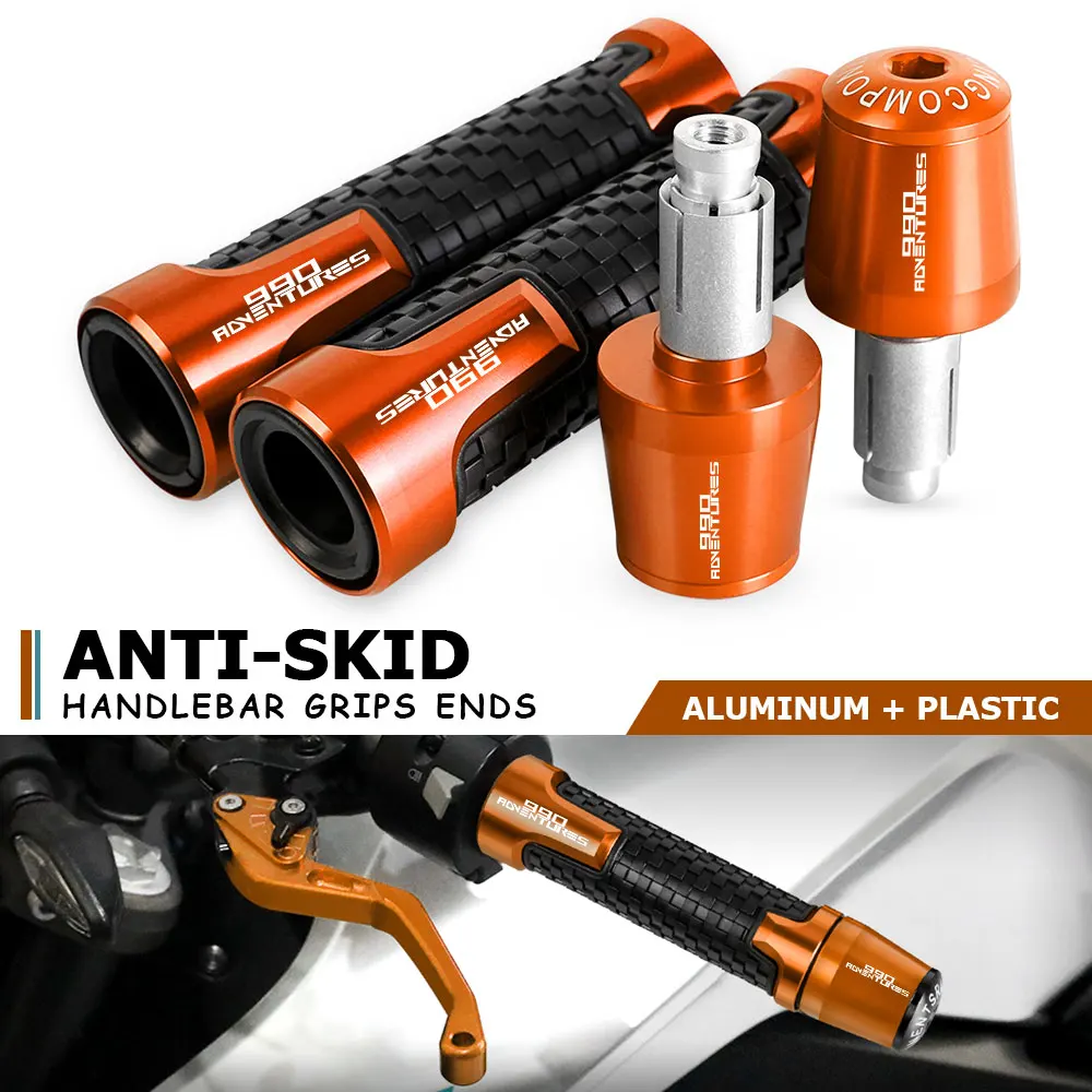 

7/8'' 22mm Motorcycle handlebar grips ends handle bar Anti-skid Cap End Plug FOR 990 ADVENTUE S 990 ADVS 2006 2007 2008 2009