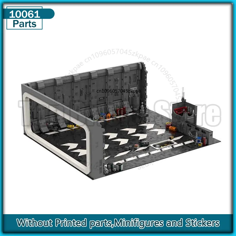 

UCS Docking Bay 327 MOC Building Block Spaceship Parking Architecture Technology Bricks Diorama Model DIY Assemble Display Toys