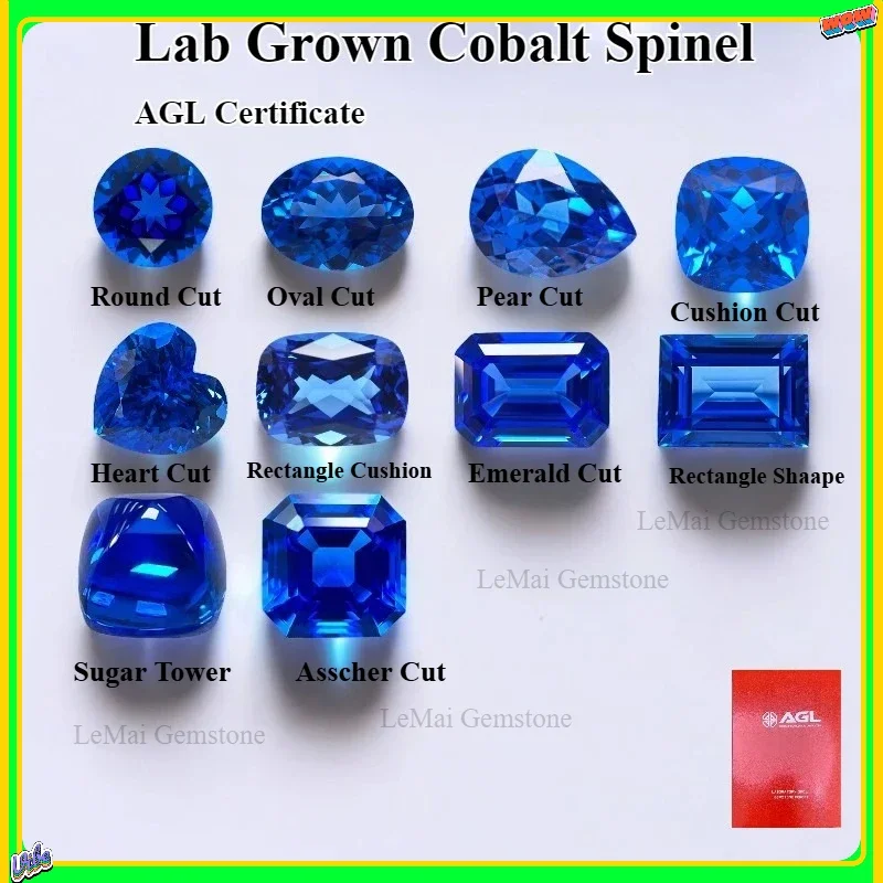 

A+Lab Grown Cobalt Spinel Various Shape Loose Gemstone