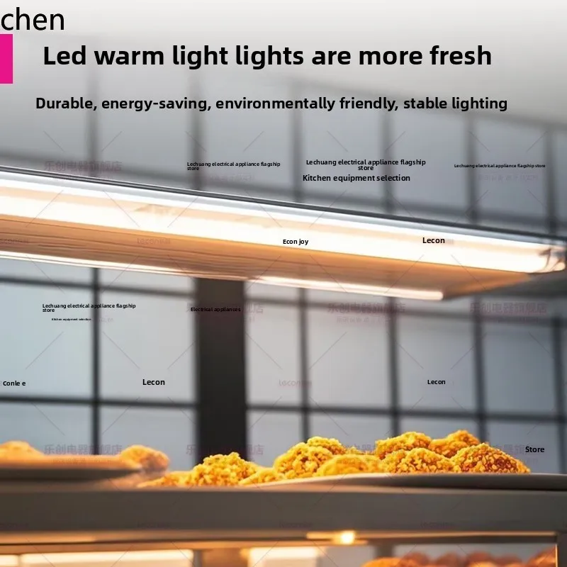 خزانة عرض عازلة للحرارة HTT لسطح المكتب صغيرة، برجر الدجاج المقلي، تورتة البيض، حاضنة تسخين الطعام، العزل الحراري