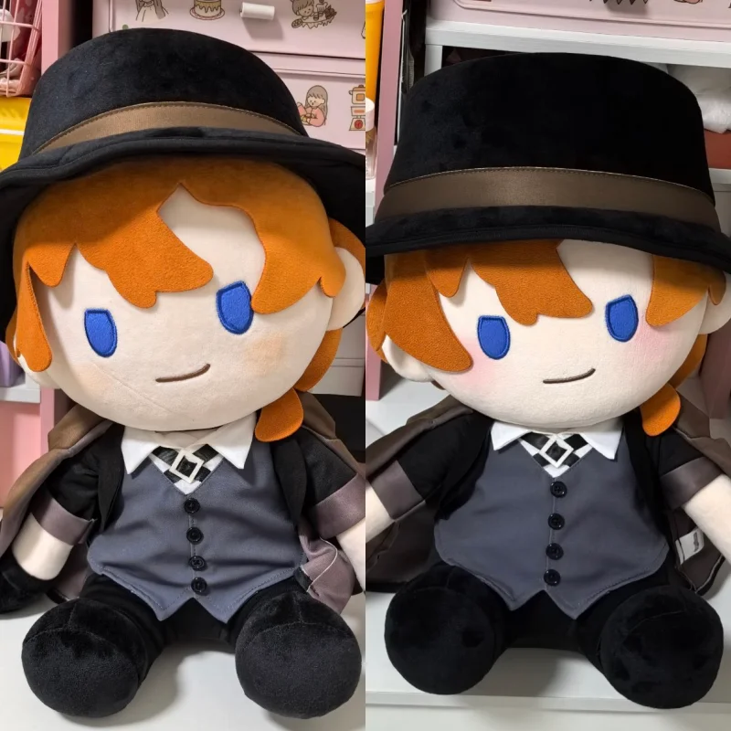 Anime Dogs Dazai Osamu Nakahara Chuuya Plush Doll Hugging Stuffed Toy Dress Up Plushie Cute Puppet Figure Gift 40cm Large Size