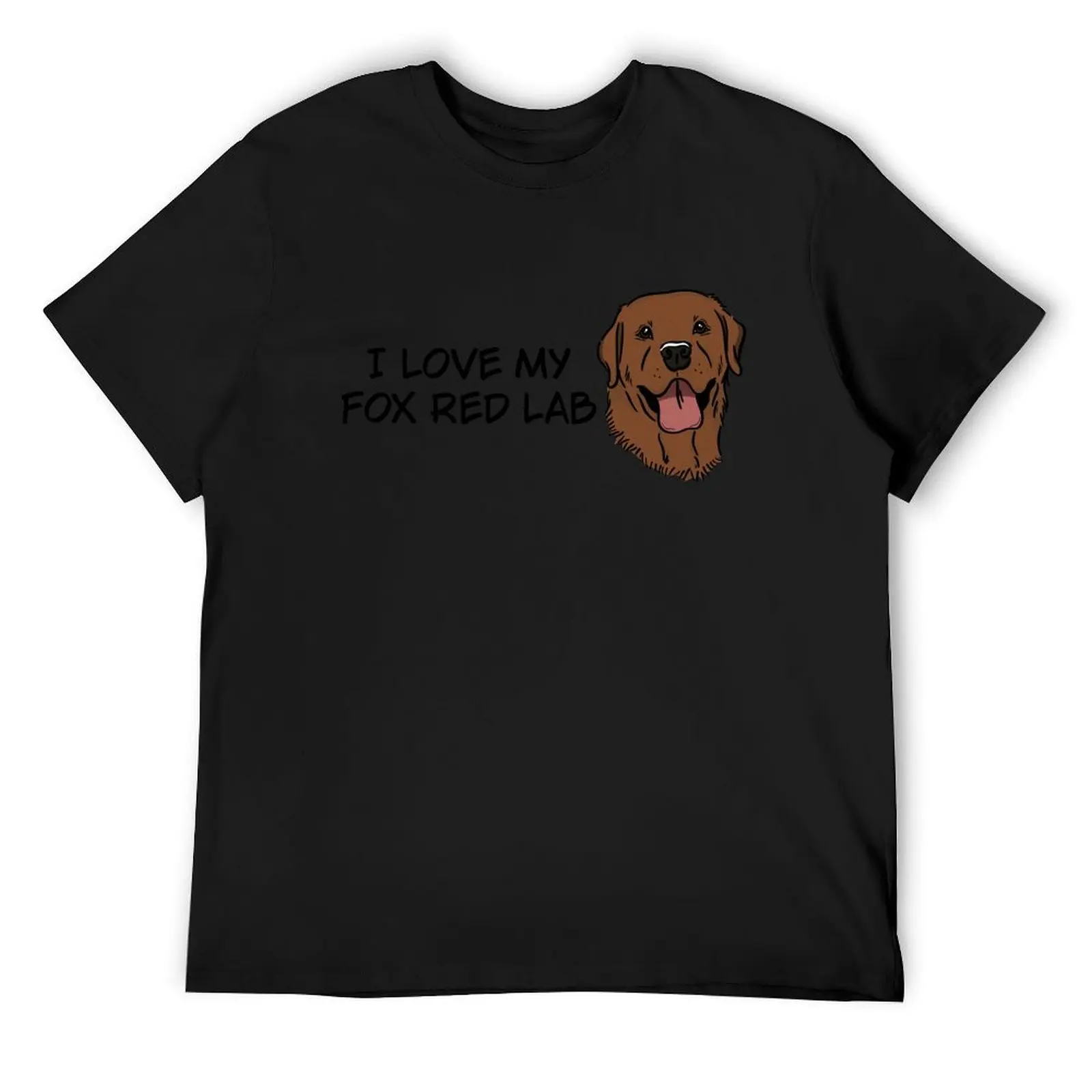 I Love My Fox Red Labrador T-Shirt tops customs shirts graphic tee men clothings