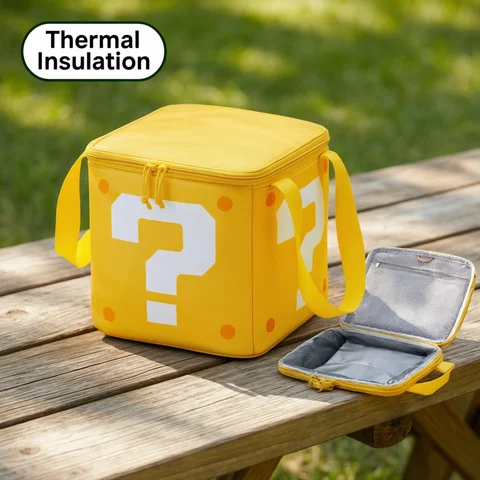 Japanese Question Mark Storage Bag Insulated Box Large Capacity Outdoor Picnic Thermal Insulation Cold Bag Ice Bag Lunch Bag