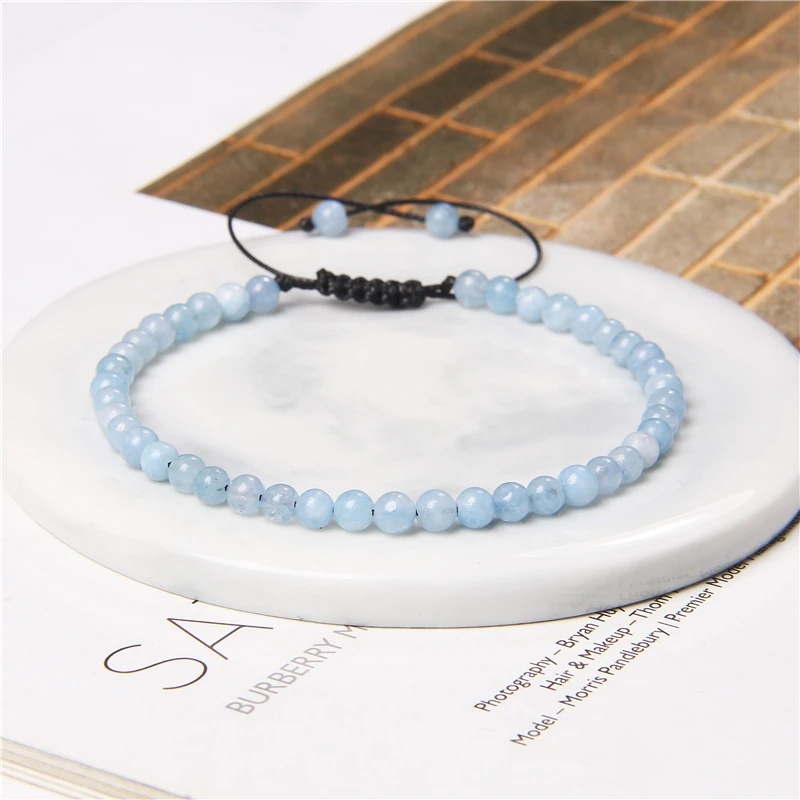 New Design Natural Stone Beaded Bracelets Adjustable Men Agates Aventurines Bracelets For Women Lucky Couple Bracelets Jewelry